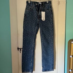 Zara Rhinestone jeans